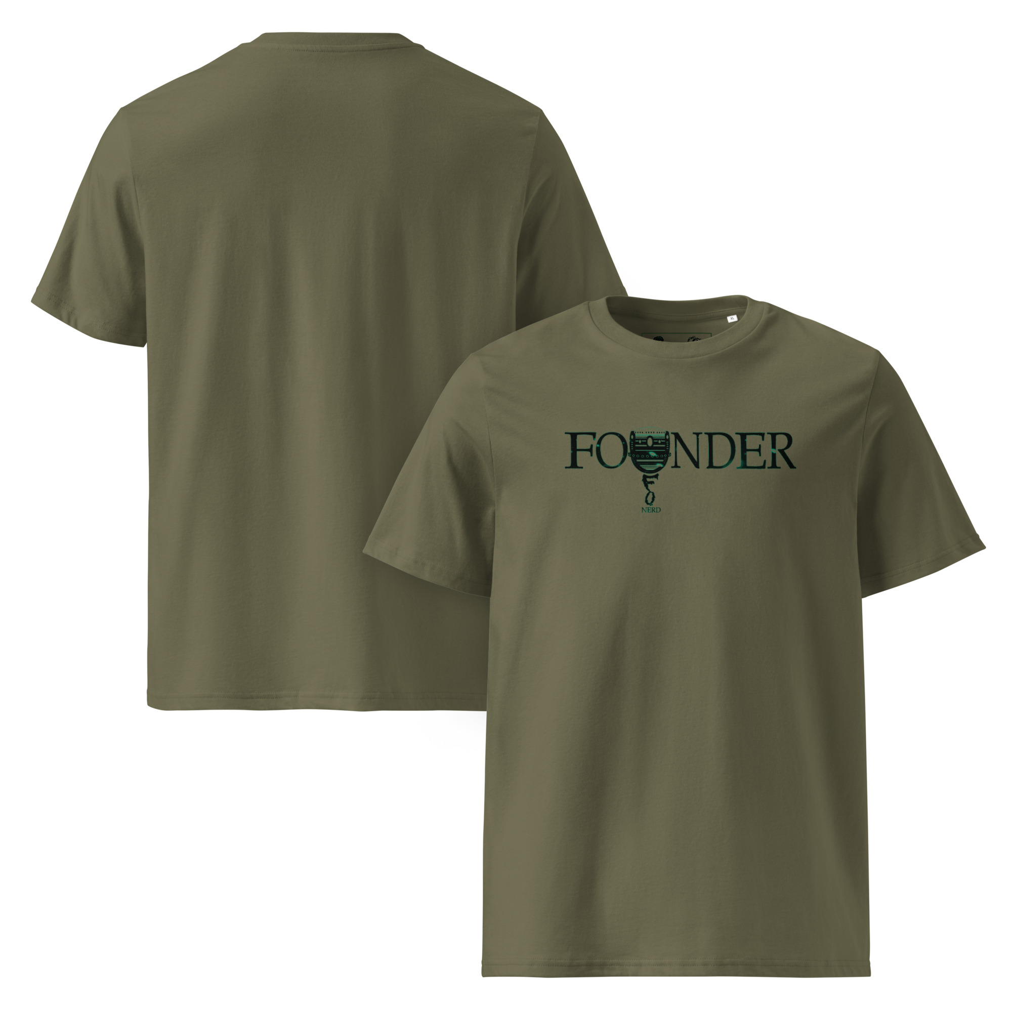 Founder (UFO NERD) Off-World Ed. | AG | Organic T-Shirt - Image 4