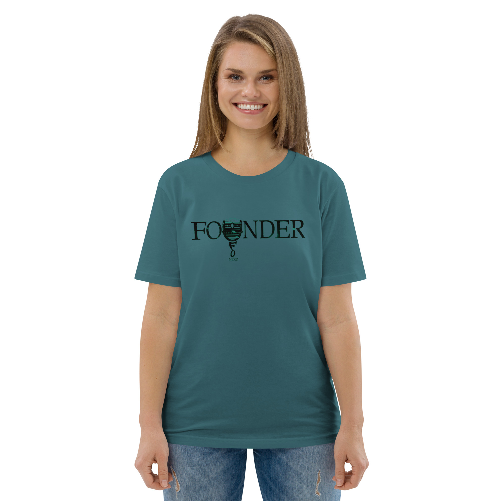 Founder (UFO NERD) Off-World Ed. | AG | Organic T-Shirt - Image 10