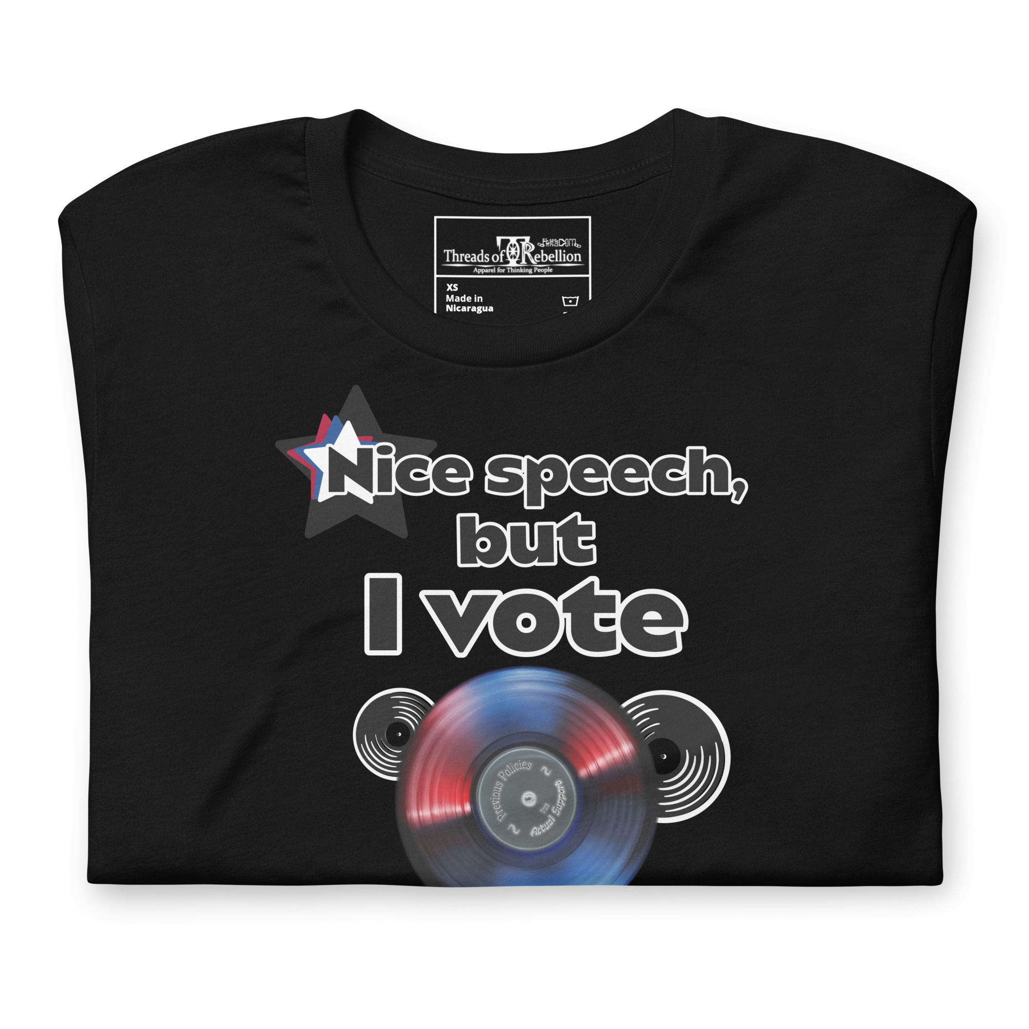 I Vote Record | AG | T-Shirt - Image 2