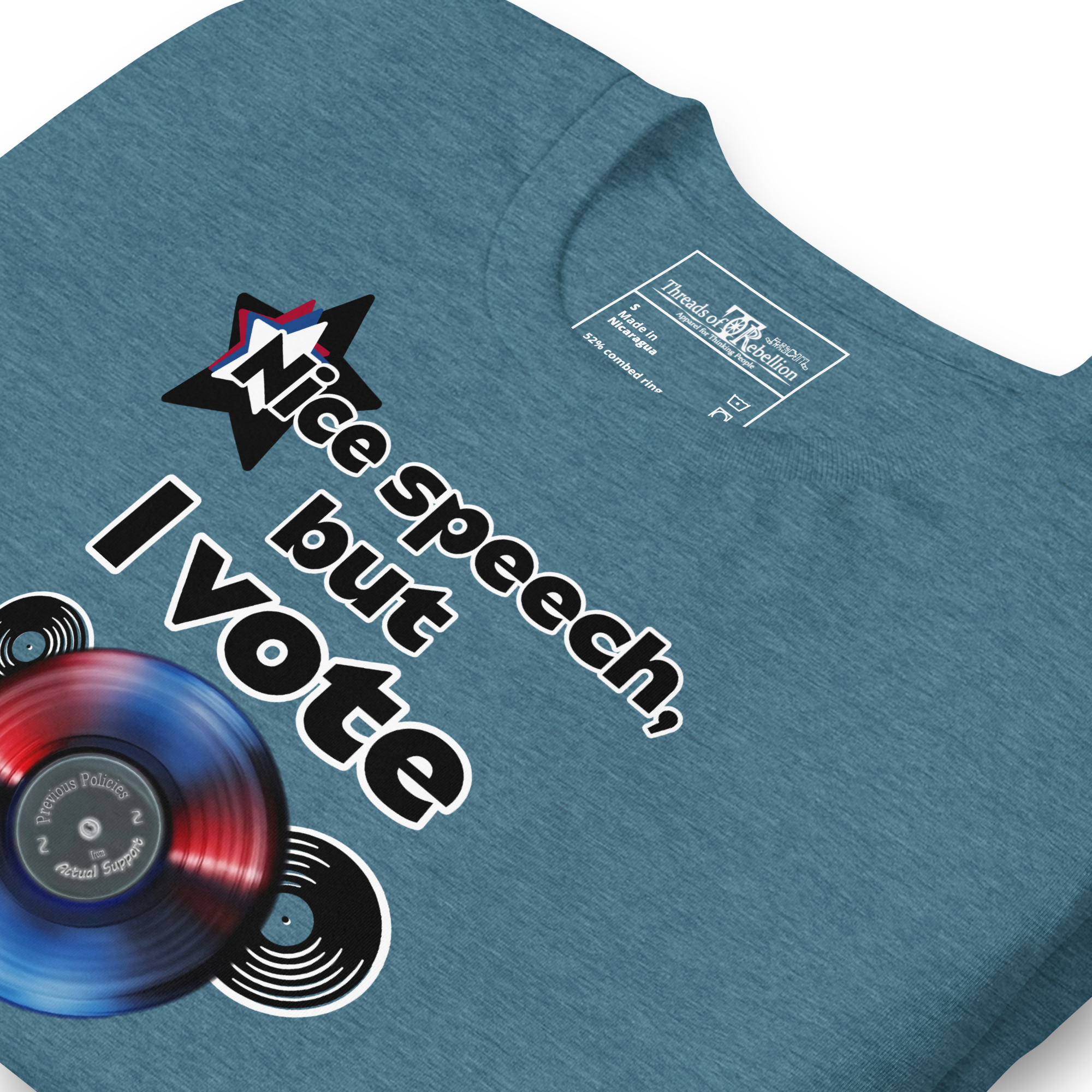 I Vote Record | AG | T-Shirt - Image 3