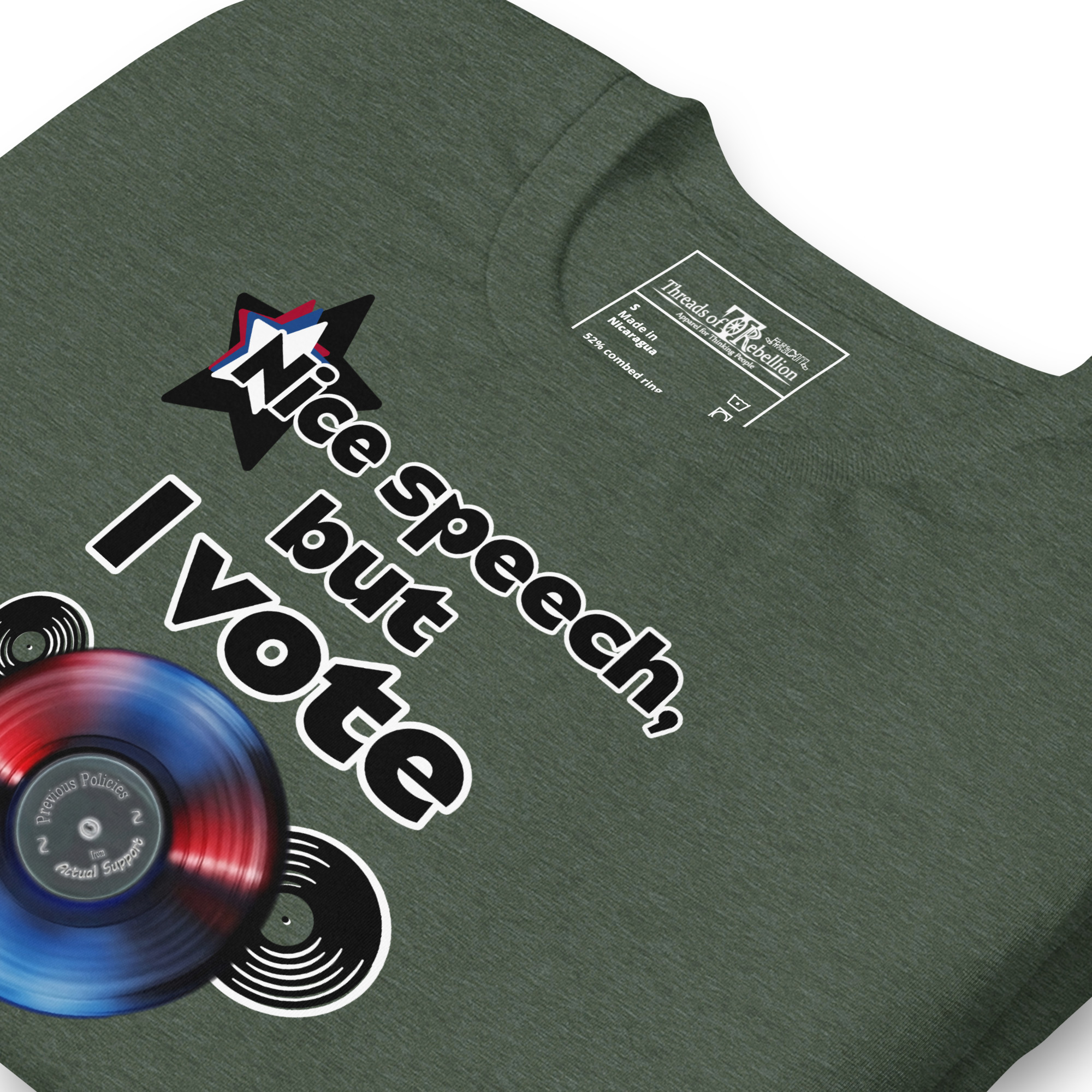 I Vote Record | AG | T-Shirt - Image 58