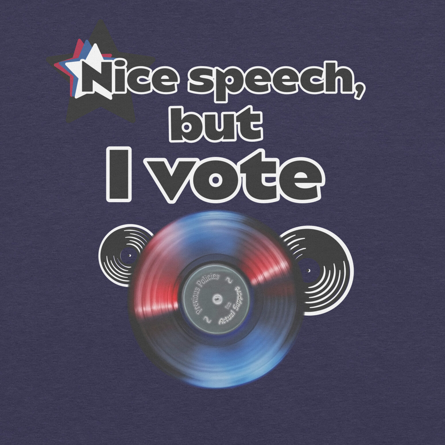 I Vote Record | AG | T-Shirt - Image 4