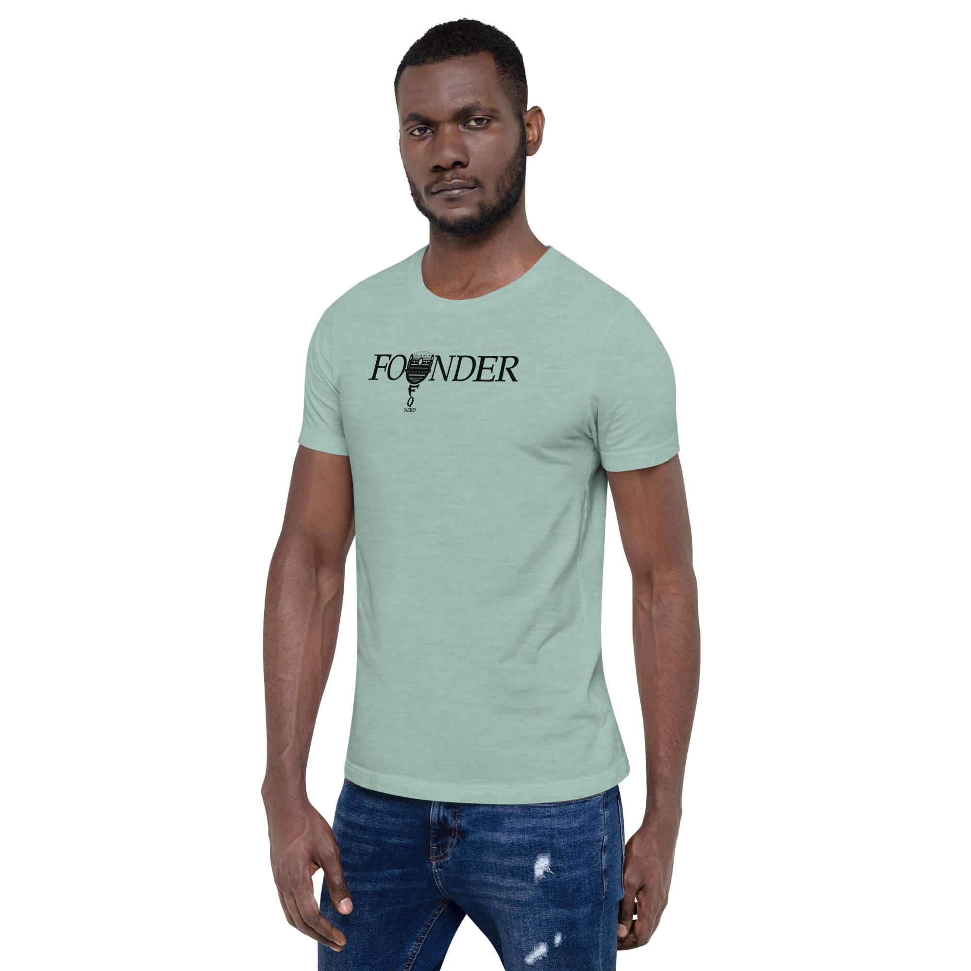 Founder (UFO NERD) | AG | T-Shirt | Light - Image 9