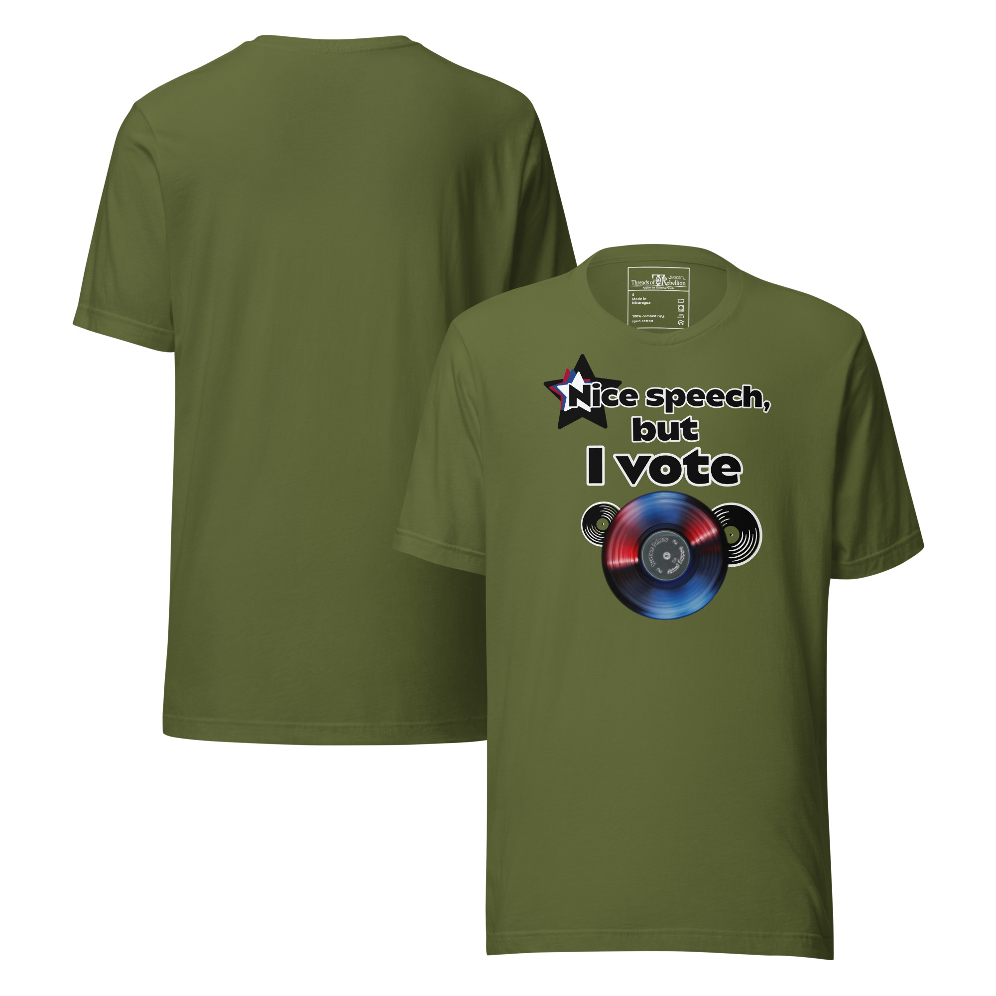 I Vote Record | AG | T-Shirt - Image 5