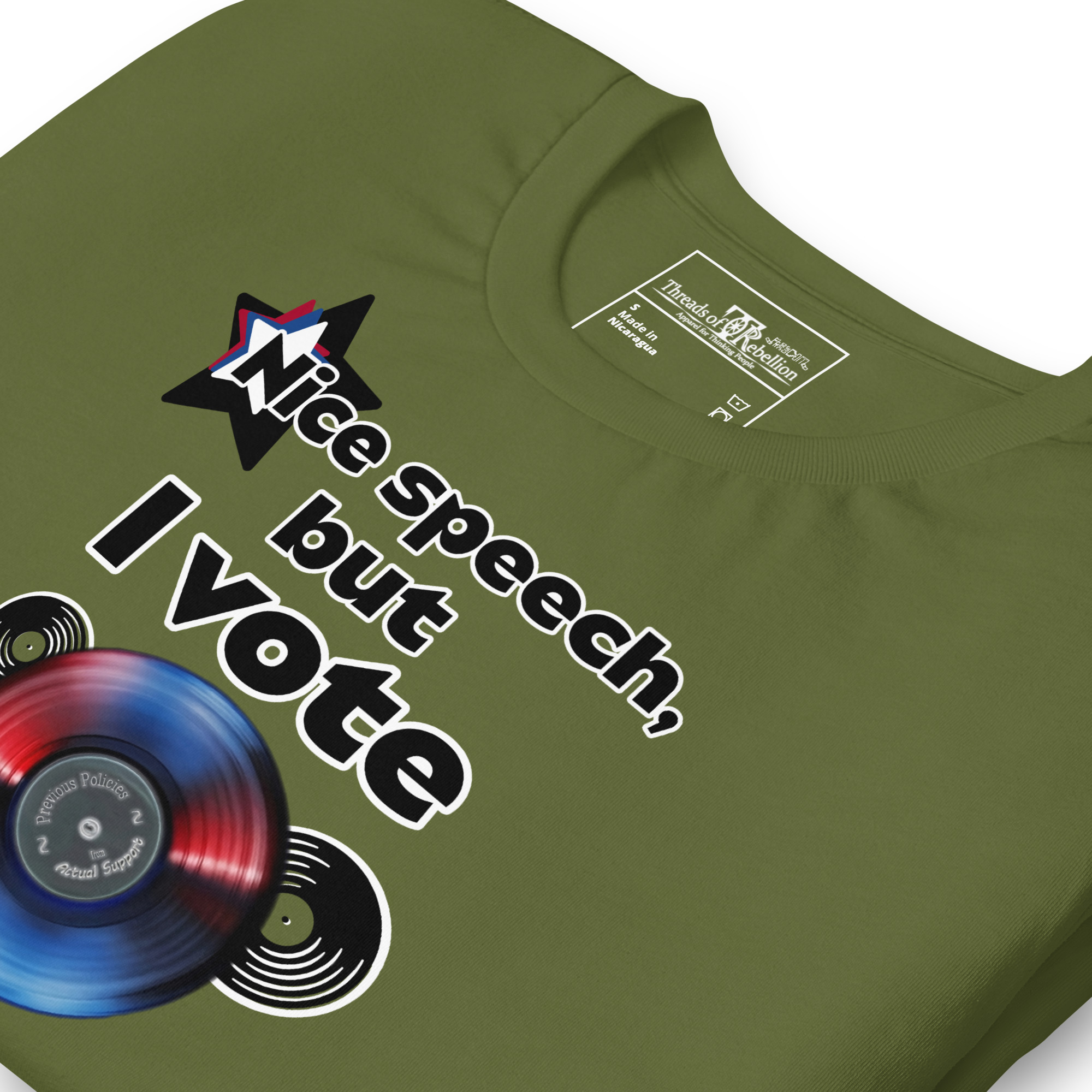 I Vote Record | AG | T-Shirt - Image 19