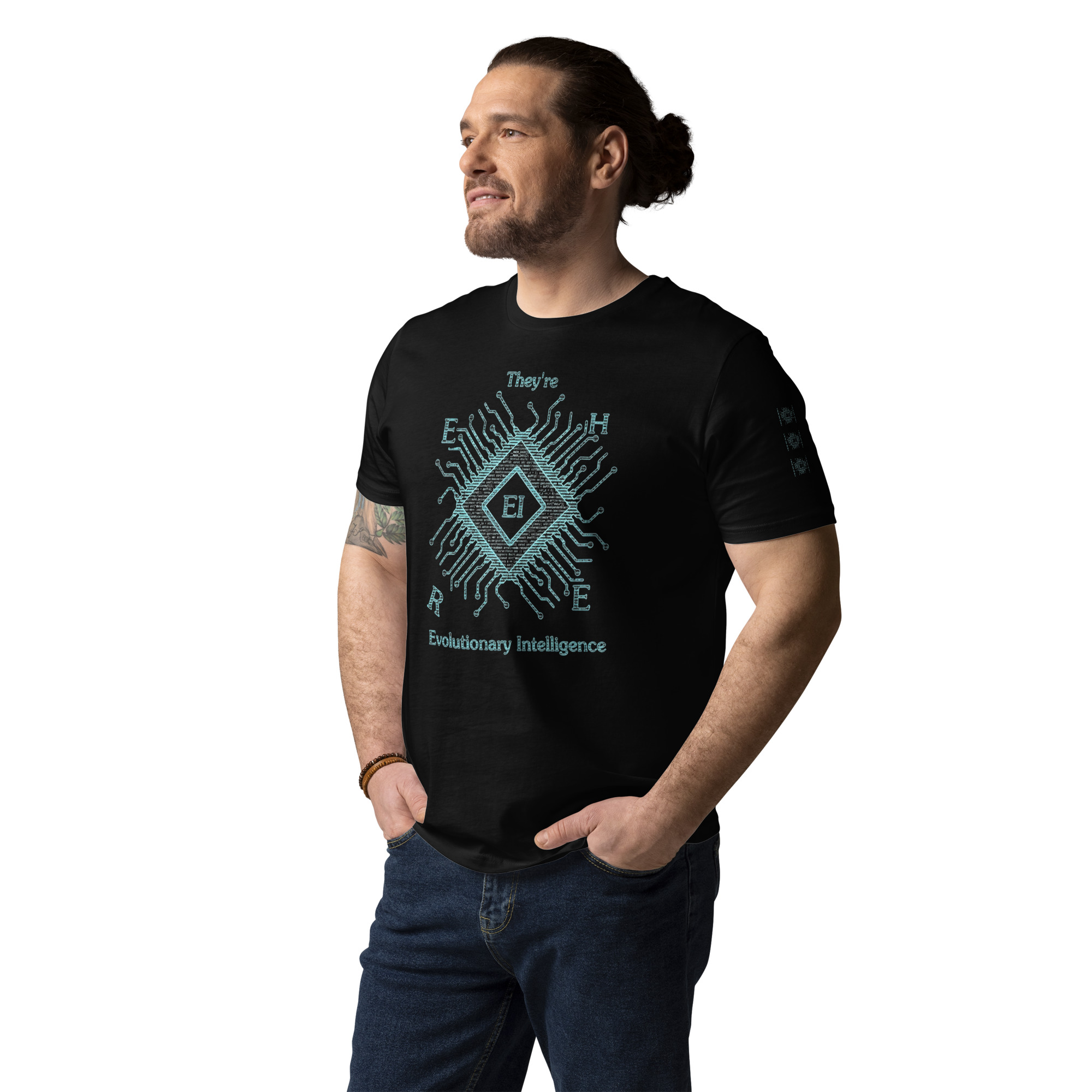 EI.001 Cyber Ed. | AG | Organic T-Shirt - Image 7