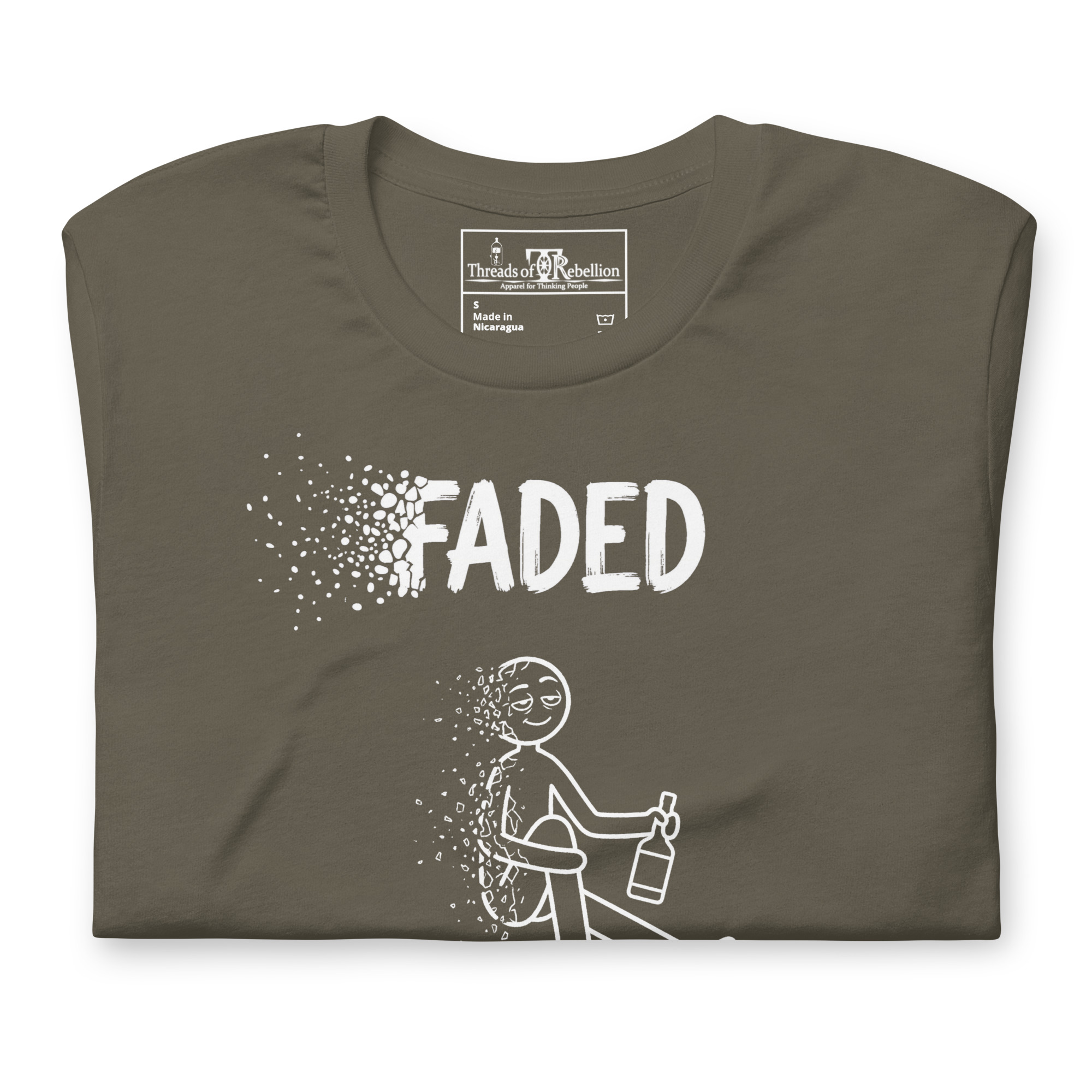 Faded A | AG | T-Shirt | Dark - Image 23