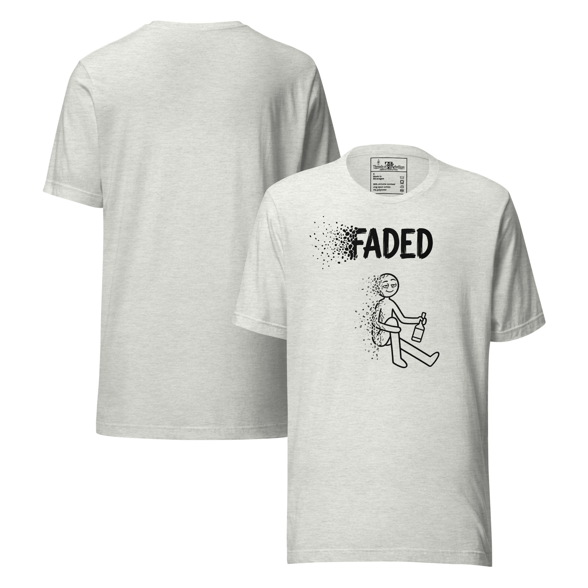 Faded A | AG | T-Shirt | Light - Image 13