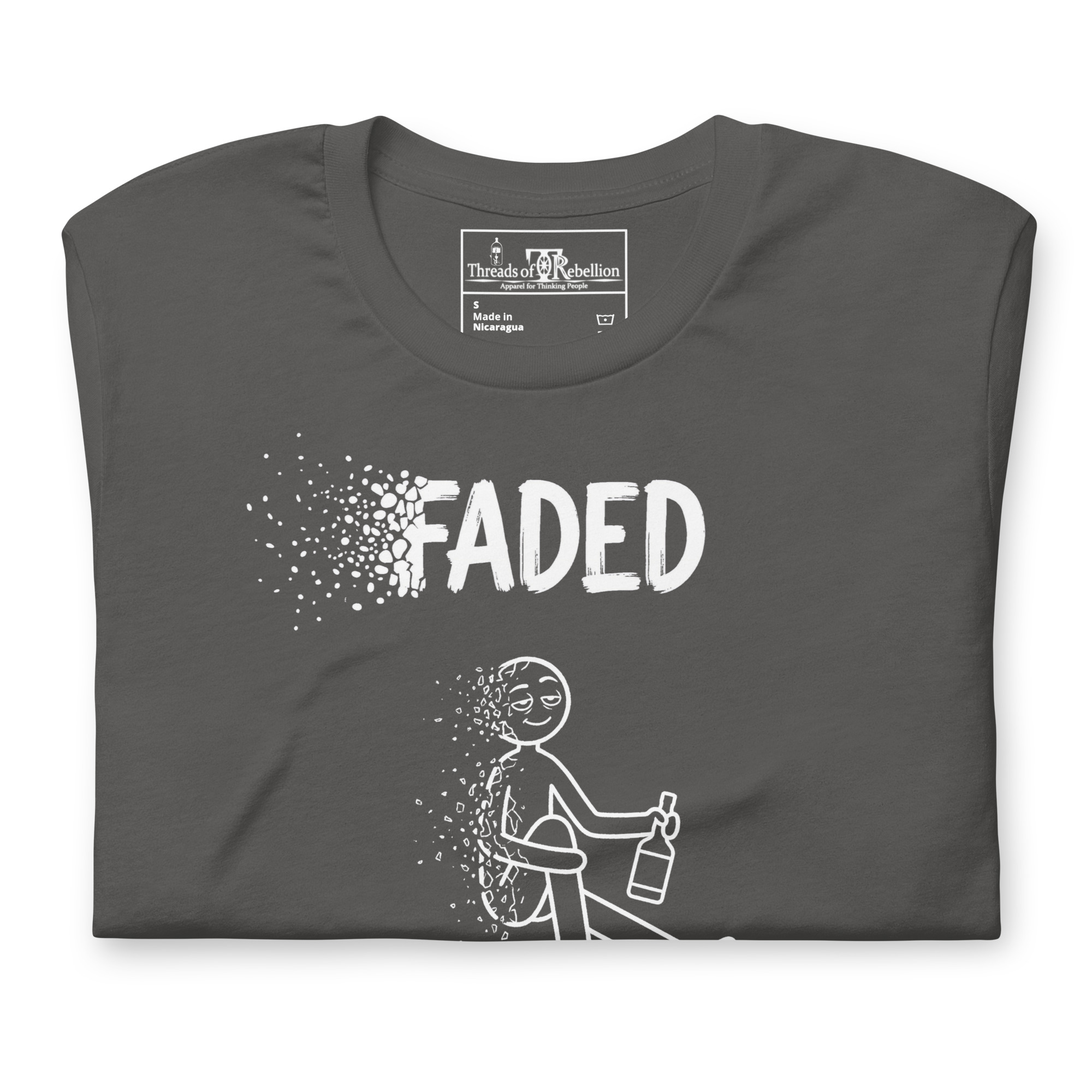 Faded A | AG | T-Shirt | Dark - Image 36