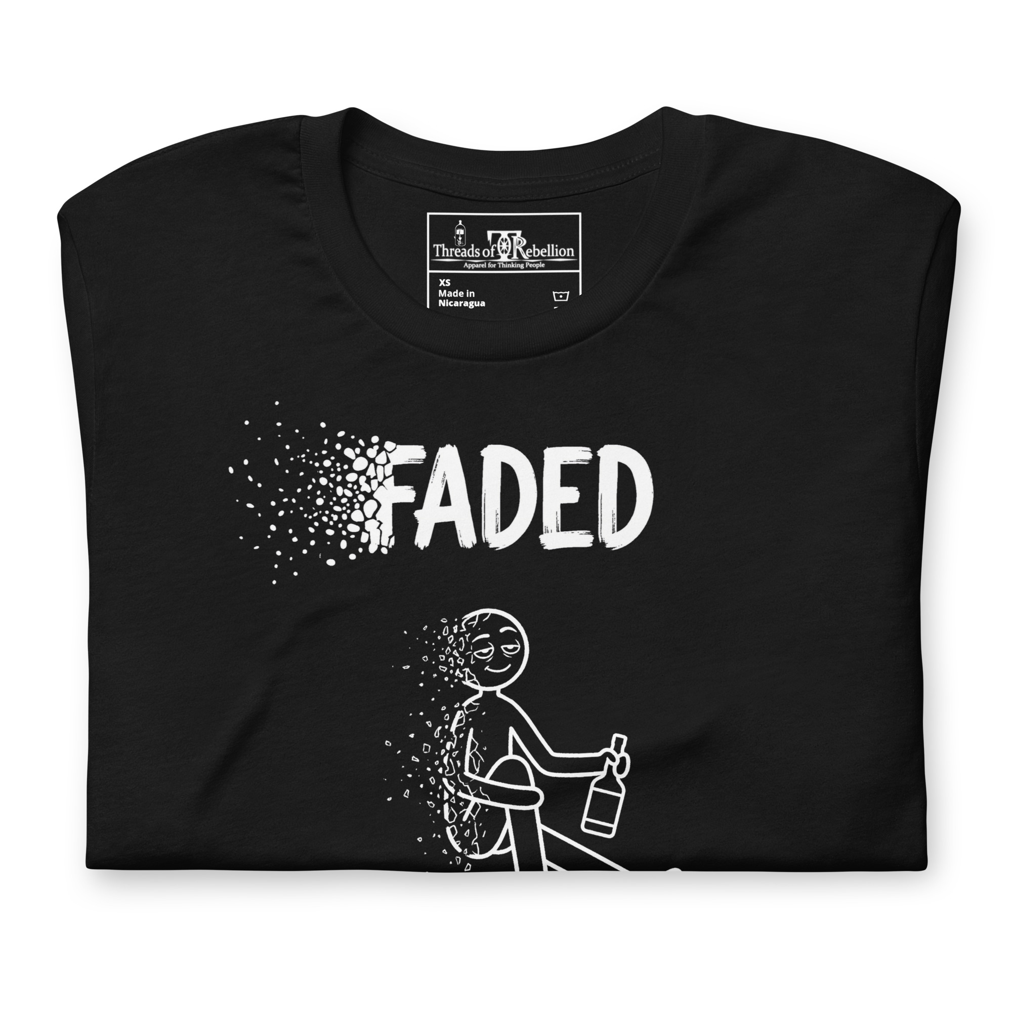 Faded A | AG | T-Shirt | Dark - Image 2