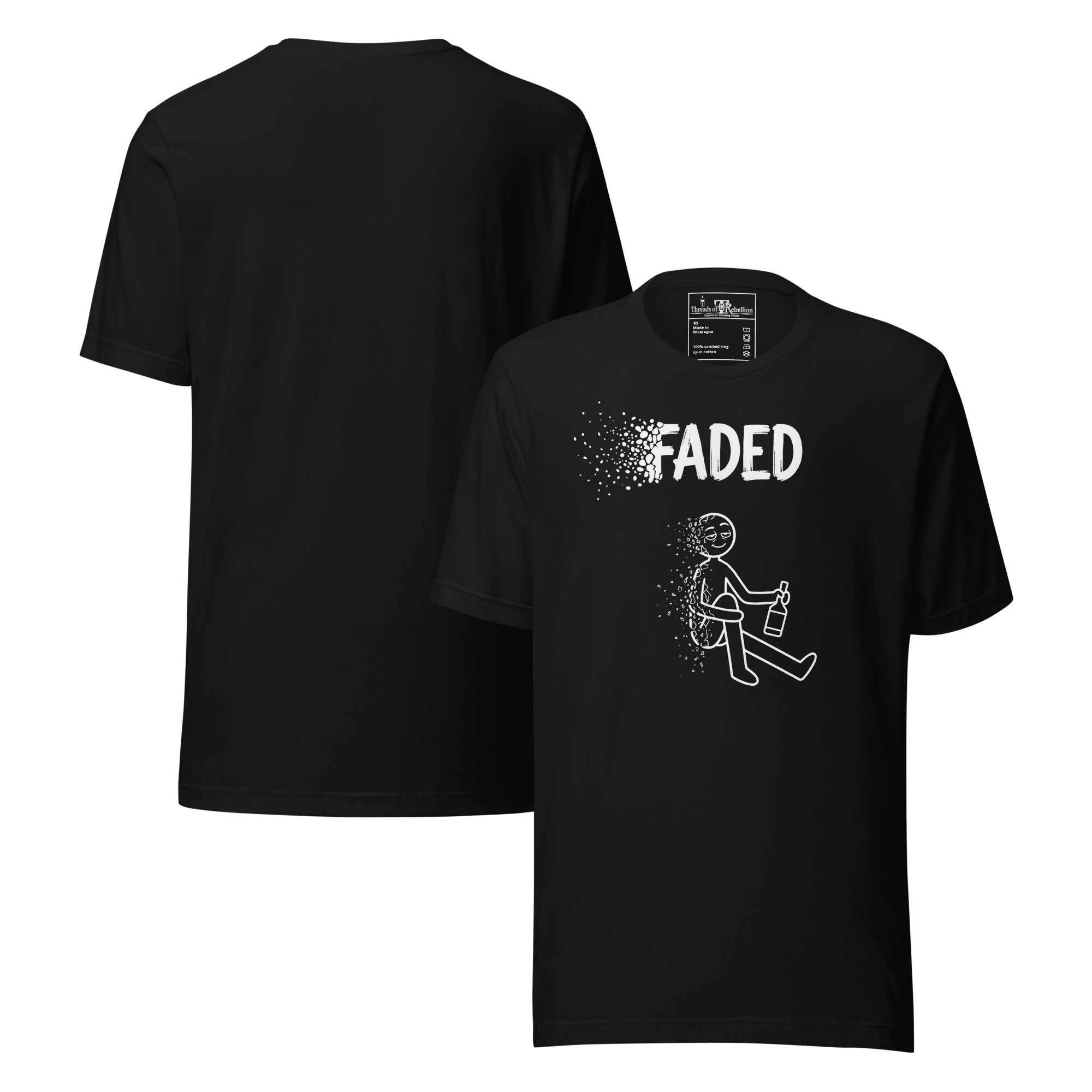 Faded A | AG | T-Shirt | Dark - Image 30