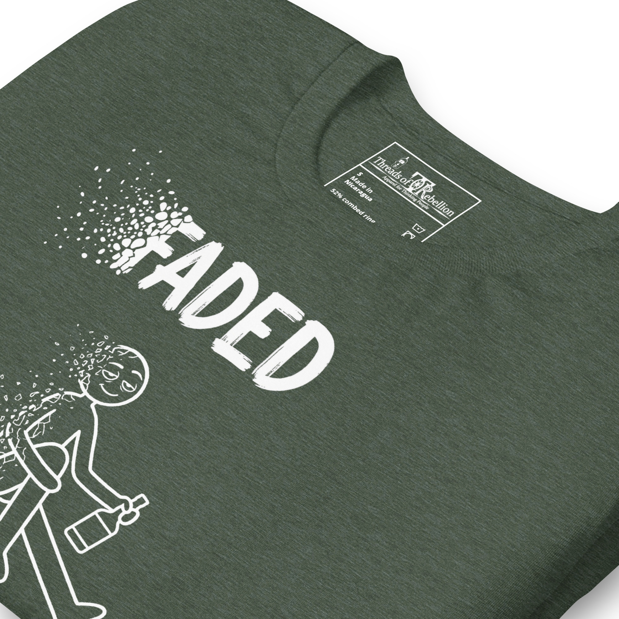 Faded A | AG | T-Shirt | Dark - Image 35