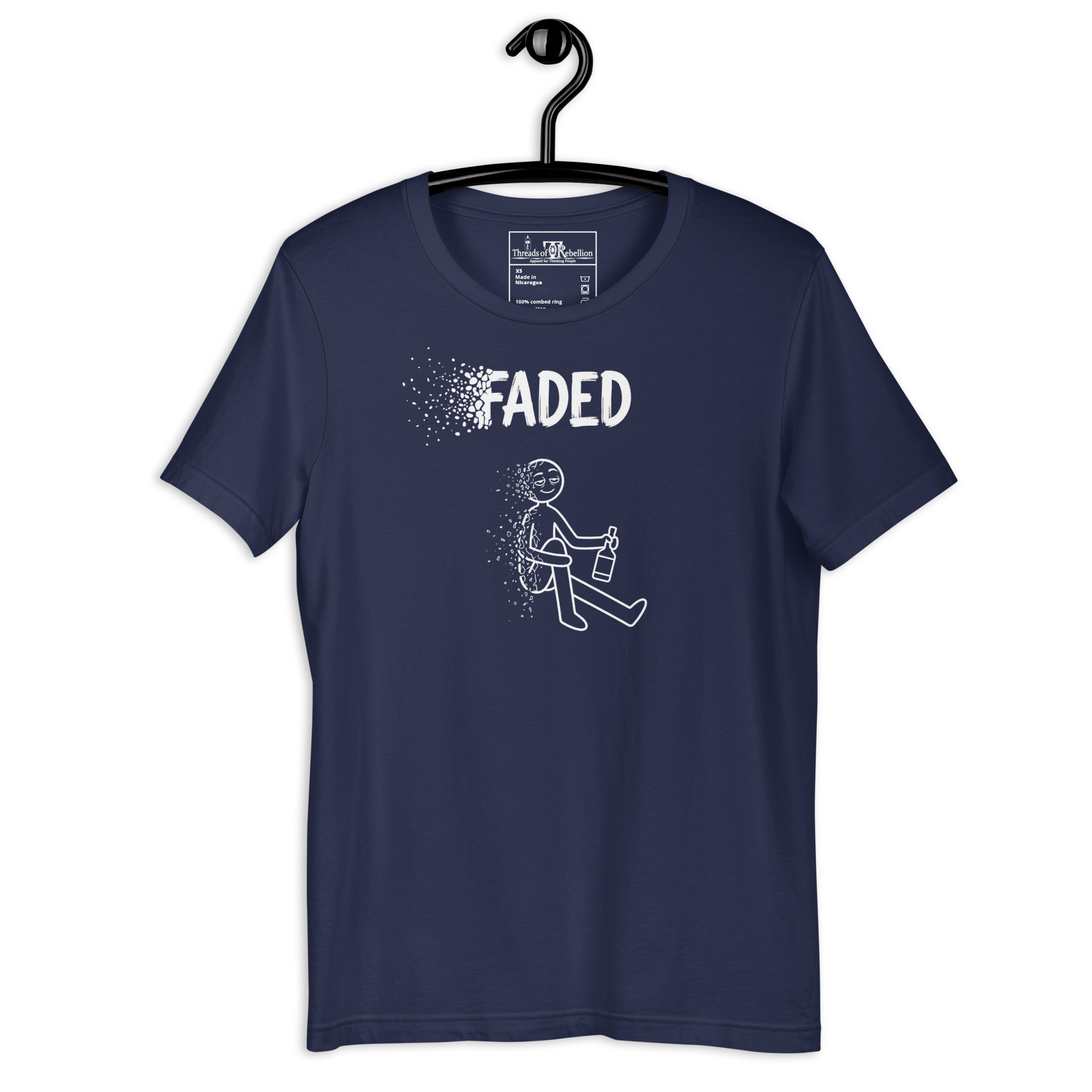 Faded A | AG | T-Shirt | Dark - Image 70