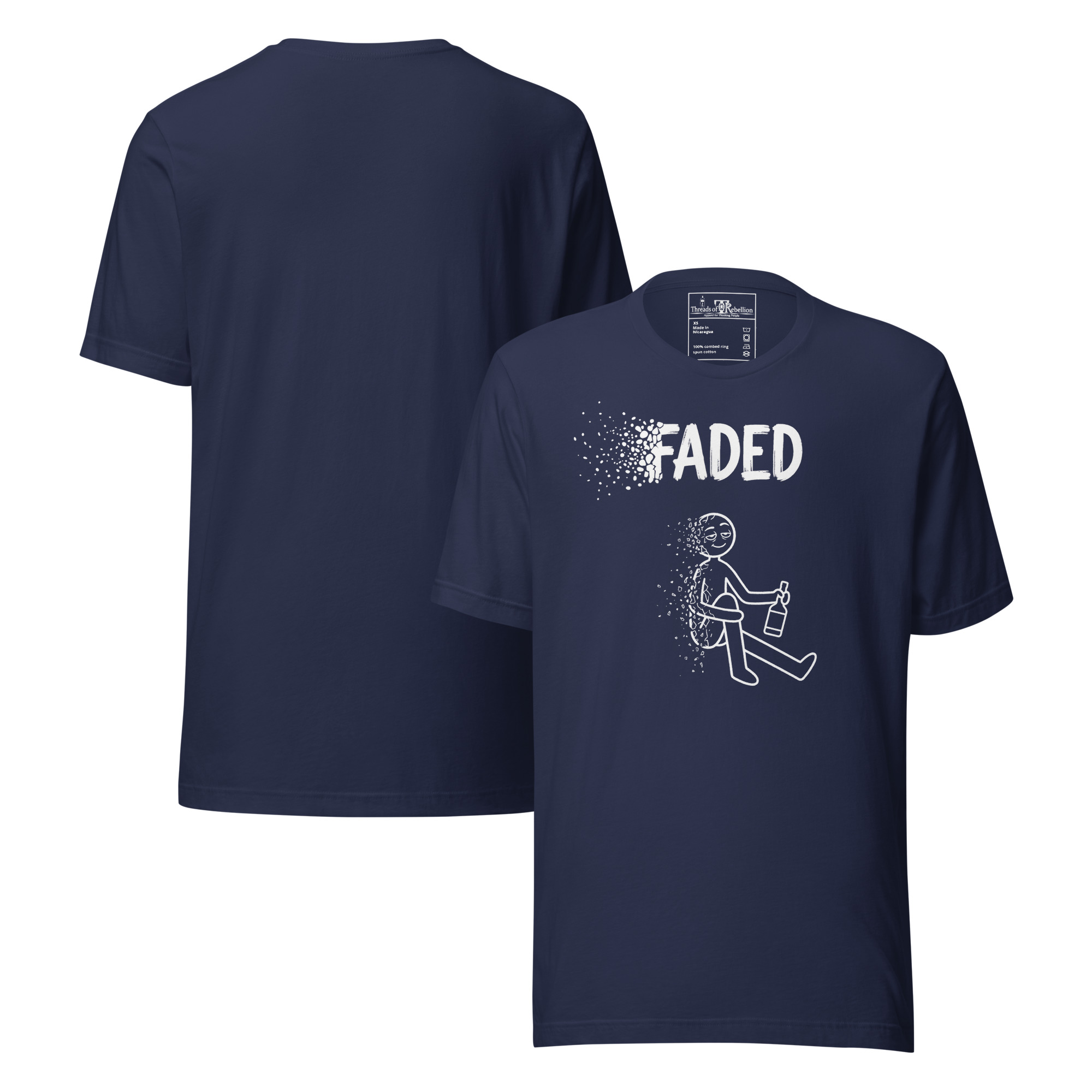 Faded A | AG | T-Shirt | Dark - Image 3