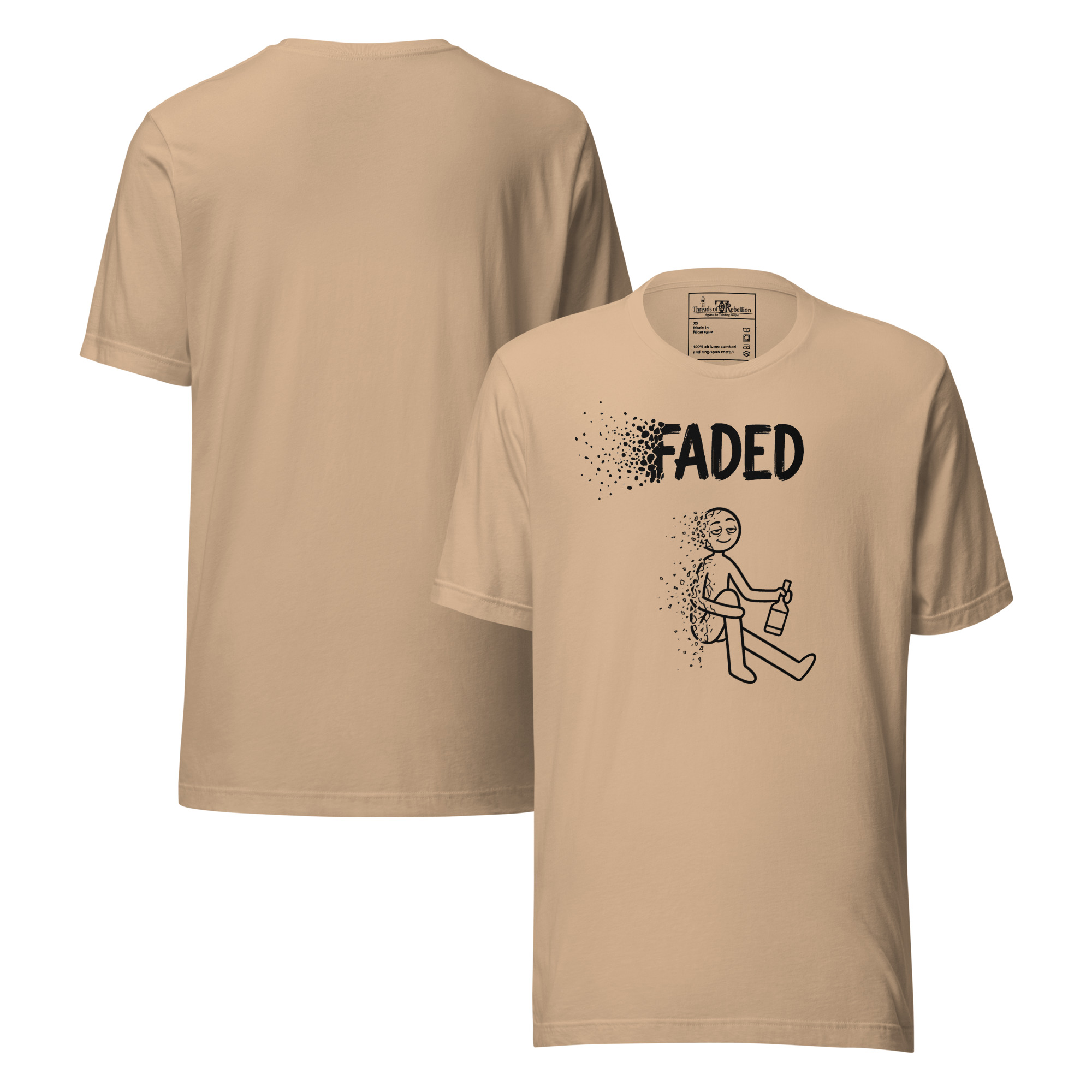 Faded A | AG | T-Shirt | Light - Image 3