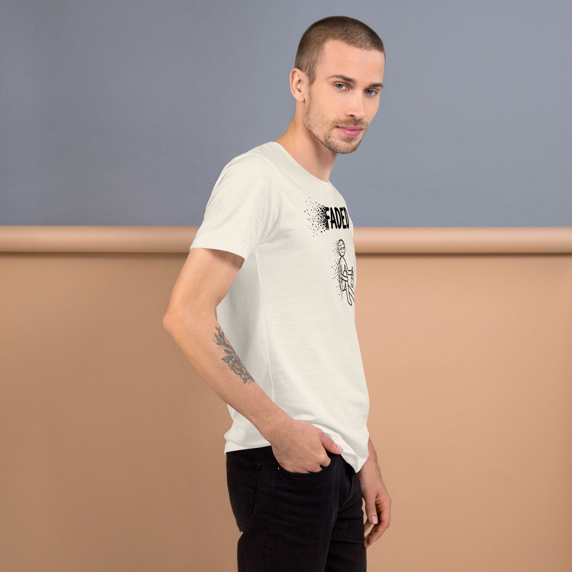 Faded A | AG | T-Shirt | Light - Image 9
