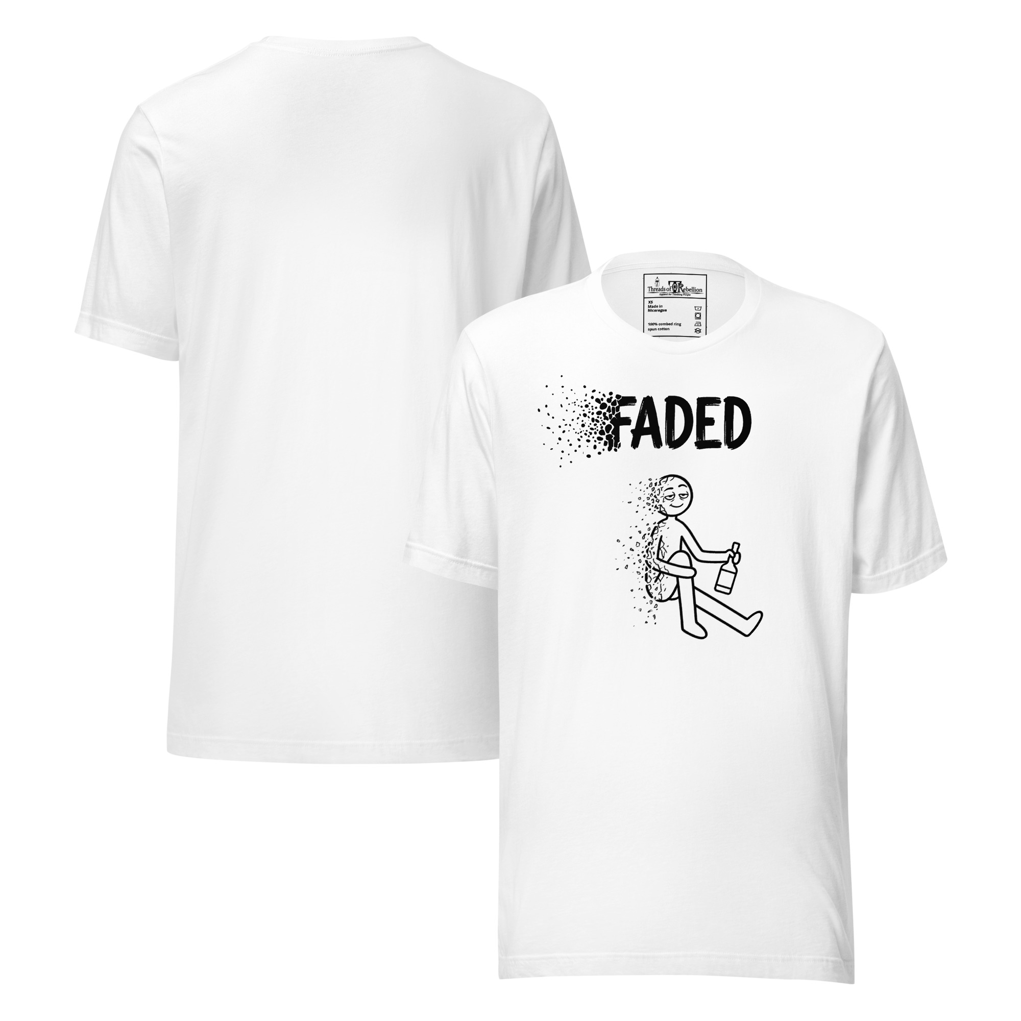 Faded A | AG | T-Shirt | Light - Image 32